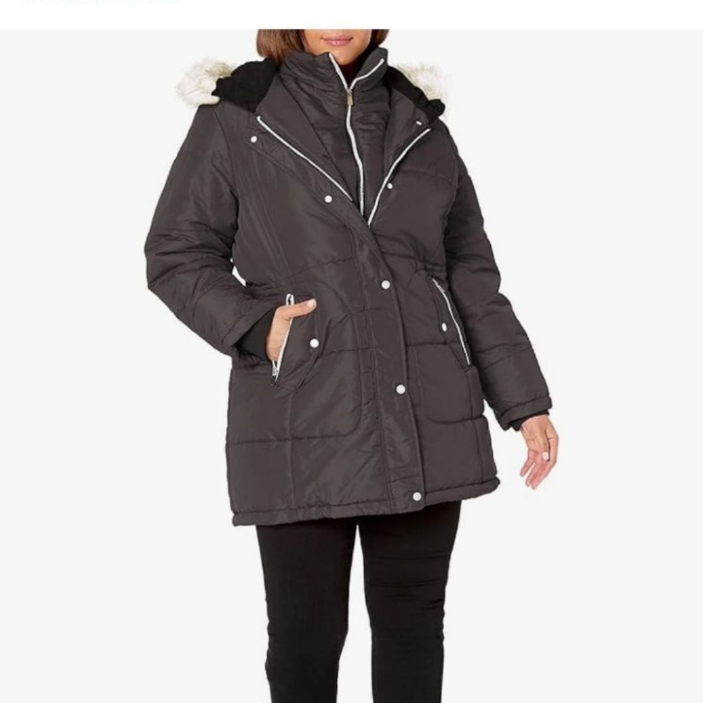 Black Womens Winter Jacket 3X